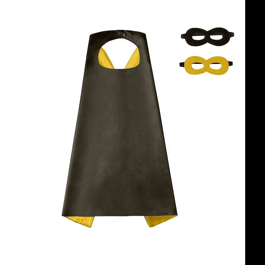 Custom printed pattern kids capes with designs Kids  Cosplay Cape Costume Cloak with eye mask