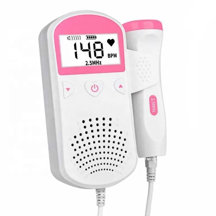 Small Pocket Baby Heart Monitor Fetal Doppler Heartbeat Monitor for Pregnancy