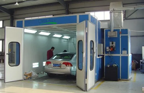 Automobile used car paint spray booths for sale with oil burner