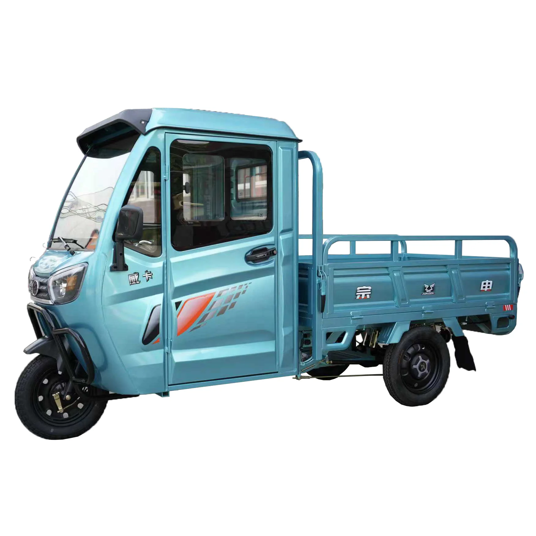Electric Tricycle Made in China Factory ZonSen Heavy Loader Rickshaw E Vehicle 3 Wheels 60V 72V 1200W low maintenance Tuk tuk