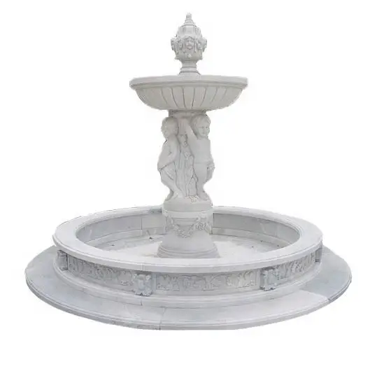 3C Design Metal Stainless Steel Water Fountain Outdoor Sculpture