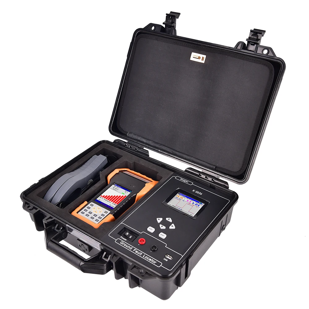 earth fault detector for detection of DC system power substation grounding fault with current leakage to ground