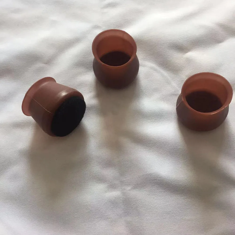 Wholesale Custom package private label home Silica gel Felt Pads chair leg covers to protect floors