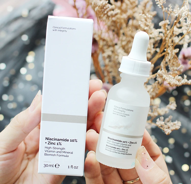 Niacinamide 10% Zinc 1% Quality 30ml High Mineral and Wholesale Skin Care Face Serum Liquid Collagen Female OEM/ODM