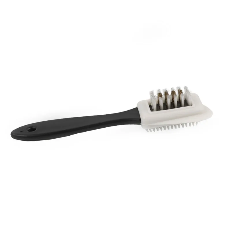 Cleaning Suede Shoe Brush   Brass PP Bristles Three Sided Nubuck Brush  Suede Shoe Cleaning Brush