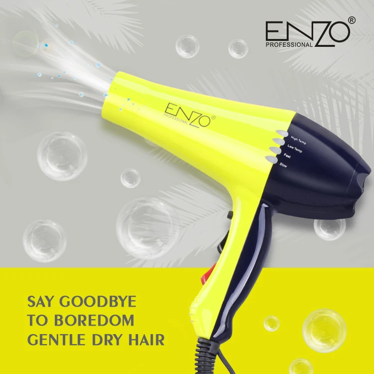 ENZO Economical Custom Design AC Motor New Design Standing Rev Air Hair Dryer Home Profesional Hair Dryer