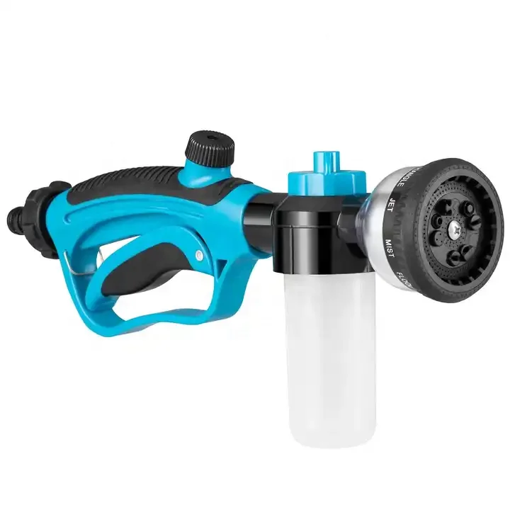 10 patterns garden hose nozzle high pressure adjustable car wash hose spray nozzle gun with soap