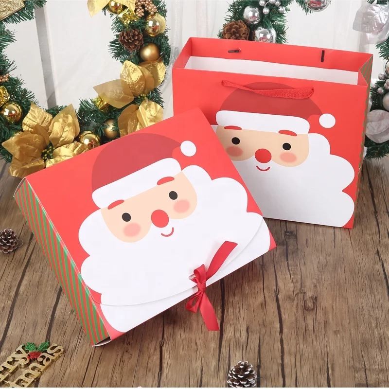 Customized Christmas Bag Gift Paper Bag With Handle