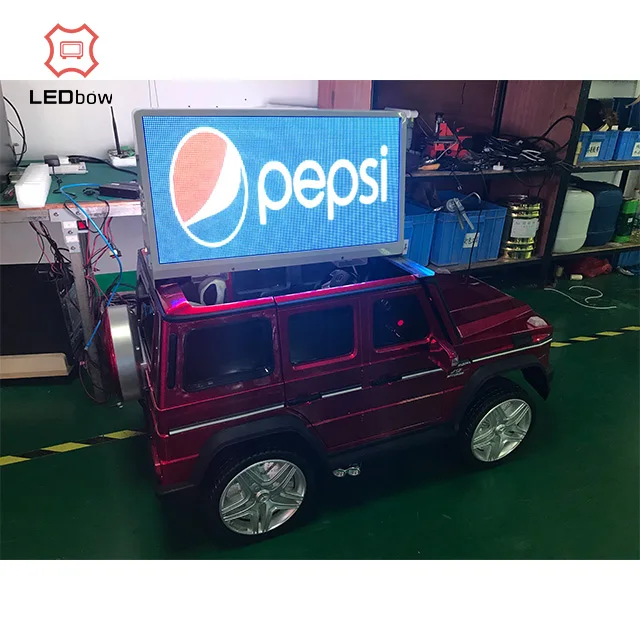 LEDbow Taxi top LED display(Double side) with aluminum structure and smart control system
