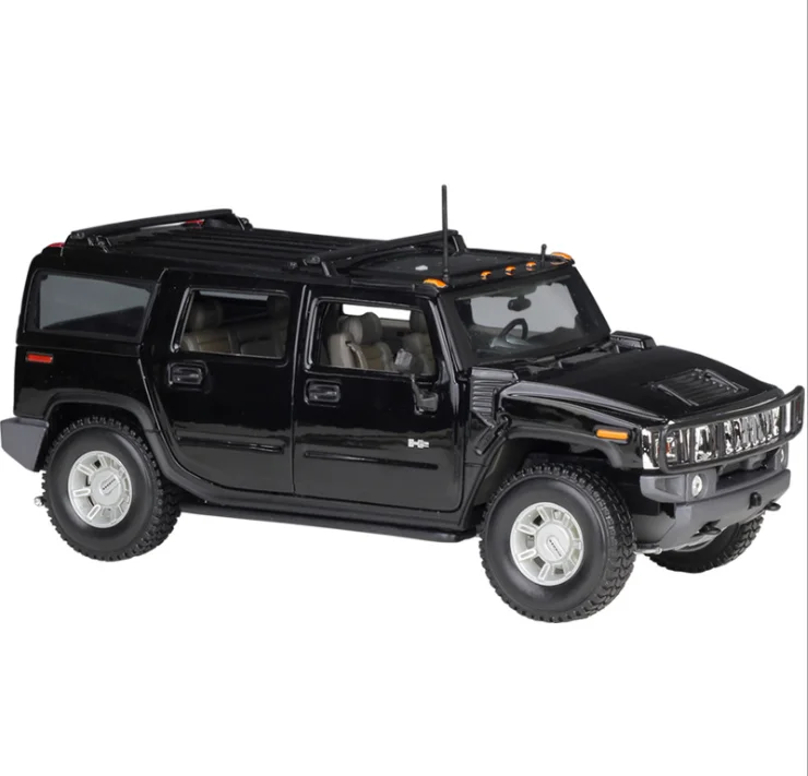Maisto 1:18 2003 Hummer H2 SUV simulation alloy car model with base diecast toy vehicles