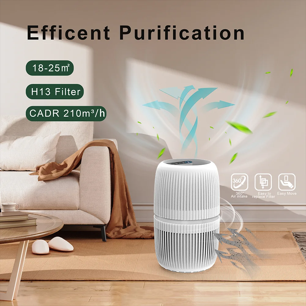 2023 FUSLON New arrival Portable Fresh Air Cleaner Air Purifiers For Household Healthcare