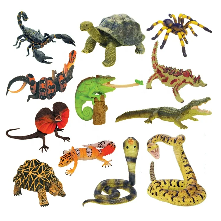 3D-пазл с животными, пустынные рептилии, Сборная модель животных, черепаха, Кобра, крокодил, Скорпион, хамелеон, ящерица, Игуана, паук, лягушка