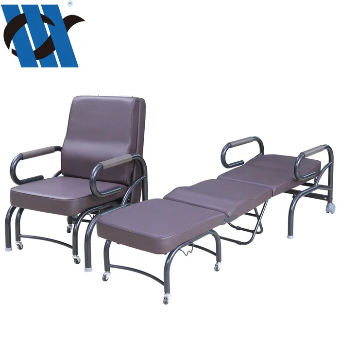 BDEC107 роскошный Медицинский стул для сопутствующих, складной стул для сопровождения, стул для сопутствующих