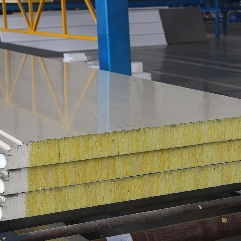 PANELS brand direct sales Metal Building Materials glasswool Sandwich wall Panel For Steel Structures