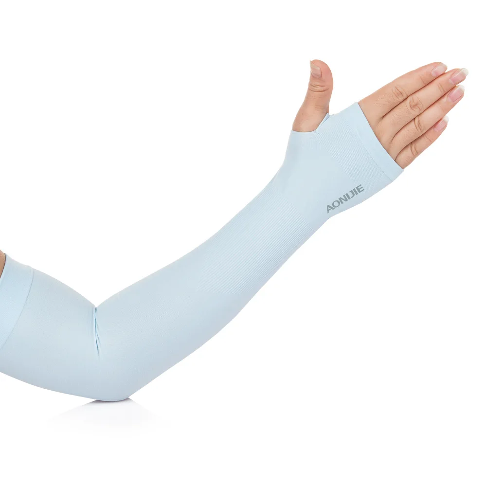 Горячая Распродажа 4039 # AONIJIE мужские и женские рукава для рук солнцезащитные УФ рукава для рук сохраняют прохладу солнцезащитные шелковые солнцезащитные рукава