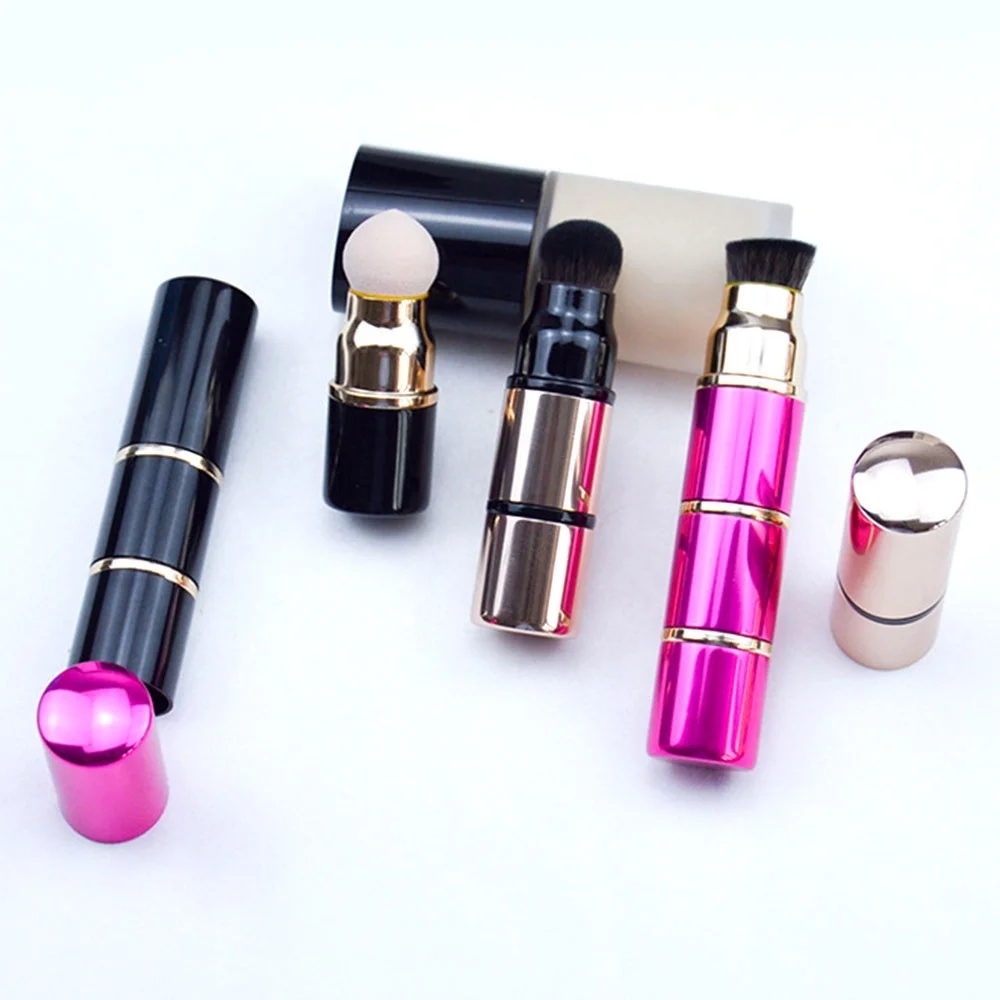 DIAS 3pcs Sponge Blending Soft Portable Synthetic Foundation Powder Face Travel Size Mini Private Label Makeup Brush