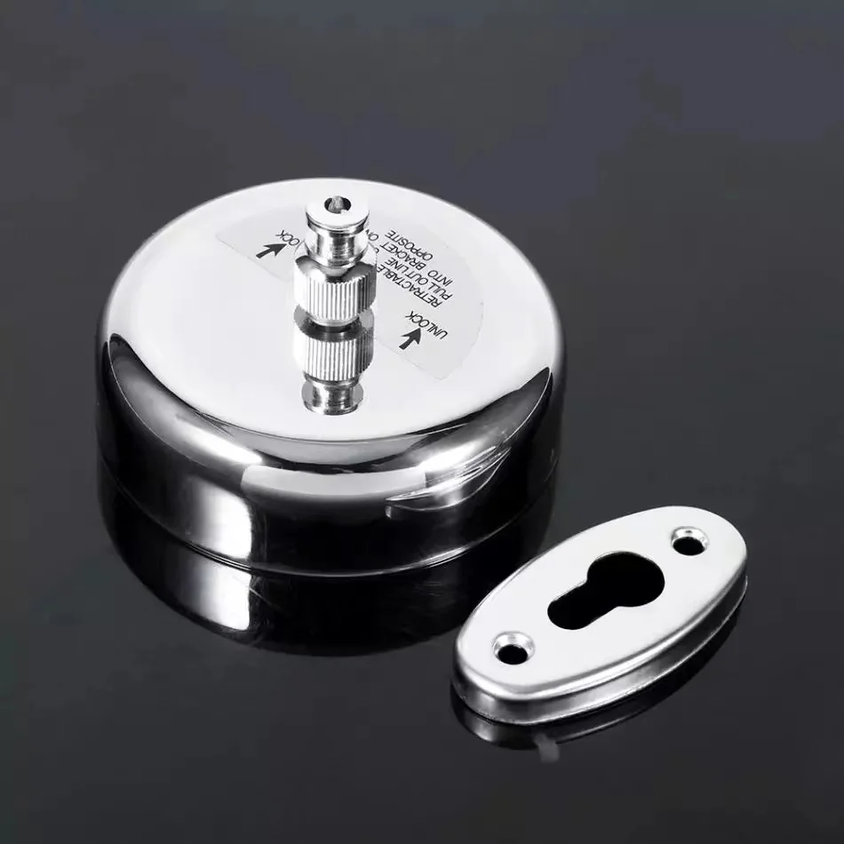 Wall Mounted Roller Washing Line Outdoor Rope Clothesline OEM Organizer Style Clothesline Retractable Stainless Steel Metal