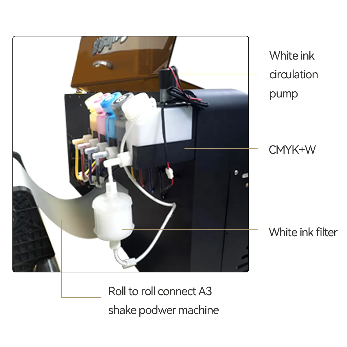 High quality dtf garment printer machine digital for xp600 with Epson xp600 printer  33cm maximum
