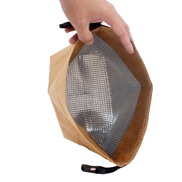 Dupont Tyvek Insulated Large Lunch Tote Bag  Reusable Thermal Food Container Durable and Leakproof Snack Bags Eco Lunch Box