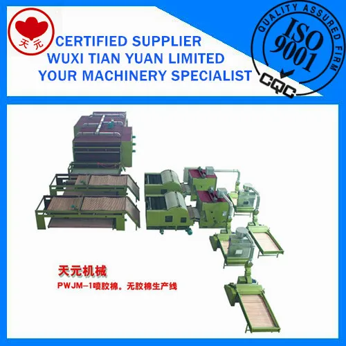 Spray Boned Wadding Machine Sprayed Glue Wadding Production Line