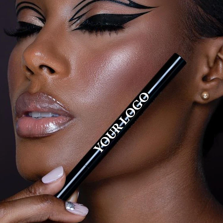 2022 New trend   Best Waterproof Natural  Liquid 2 In 1 Self Adhesive Eyeliner Magic Eyeliner Pen