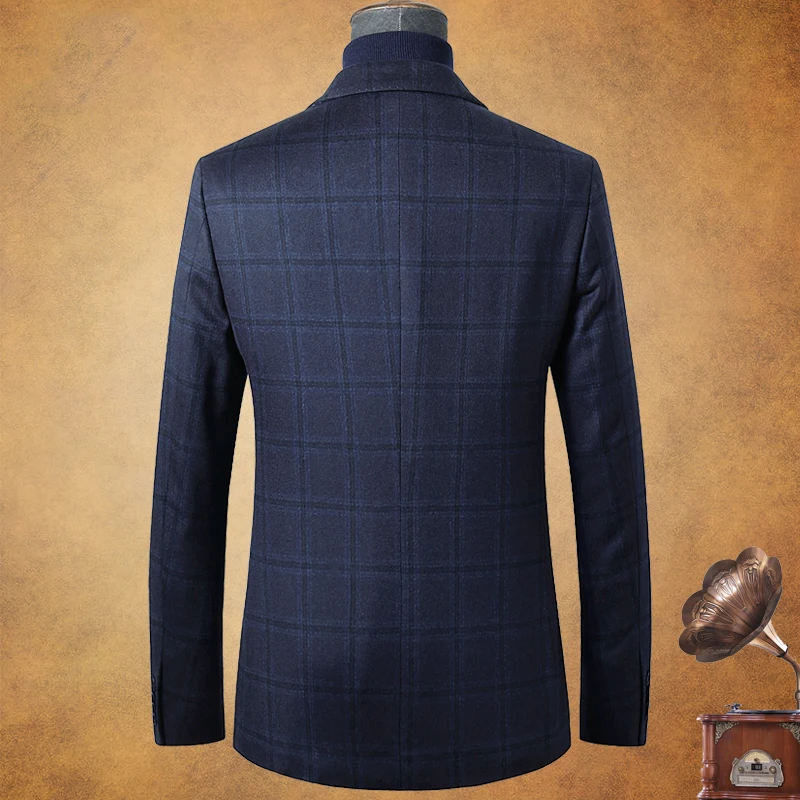 Office Wear Customized Logo and Brand  Men Suits Slim Fit Suit Black Wedding Suit Blazer Jacket