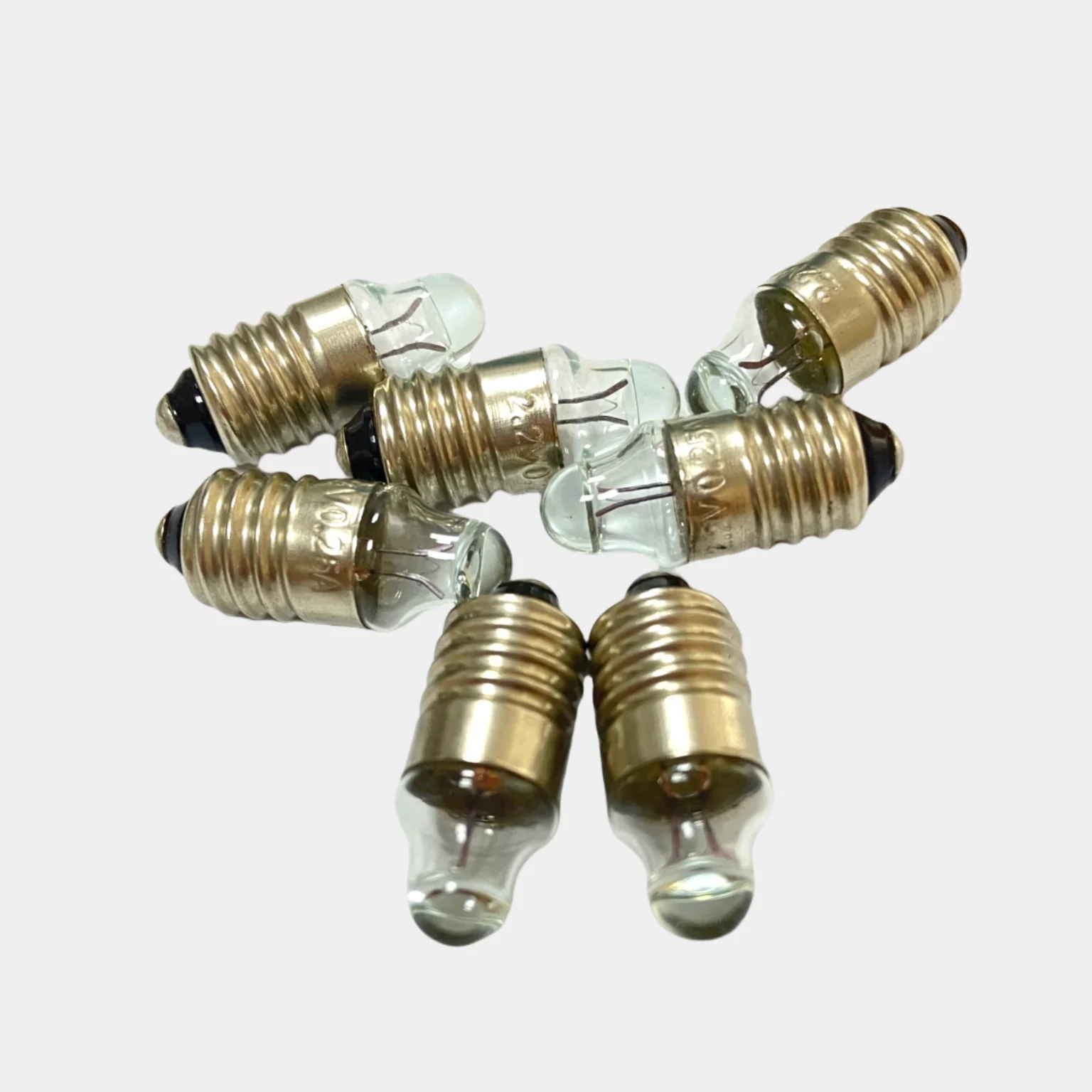 E10 spiral base glass lens bulb 2.2V0.25A medical flashlight spotlight bulb