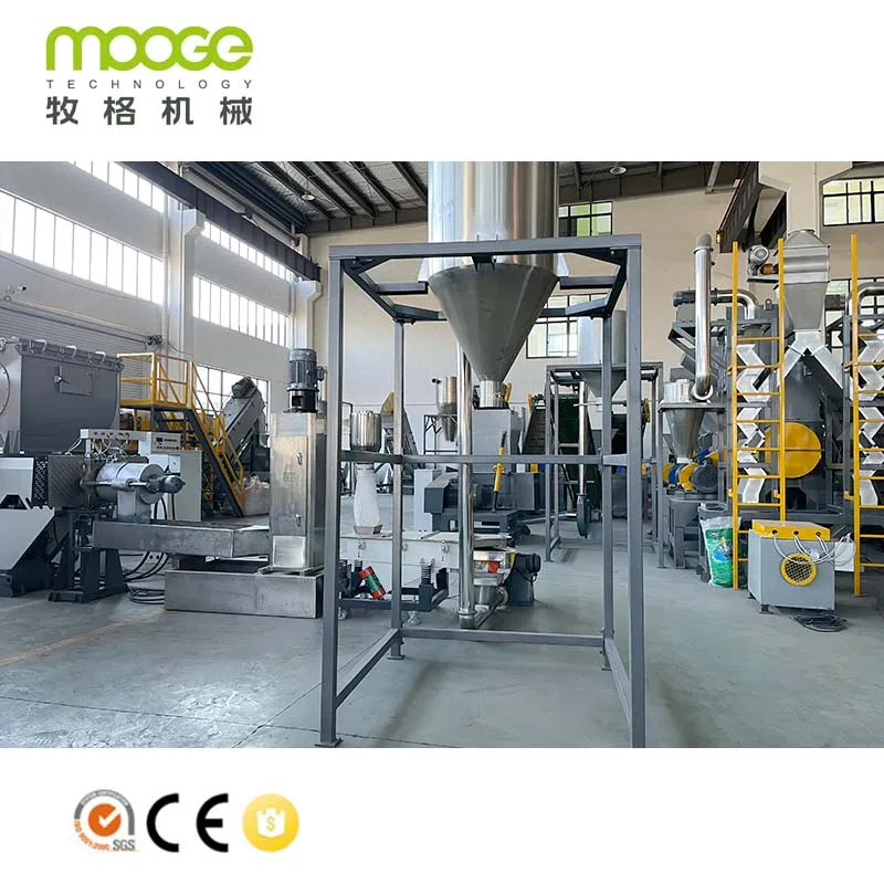 Plastic Film Single Stage Screws Granulating Machine