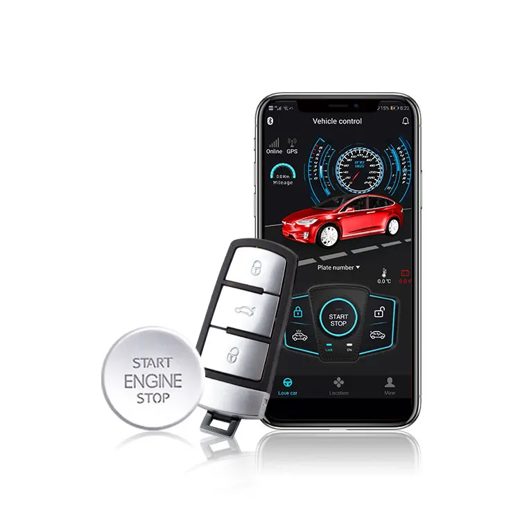 2024 Wholesale Smart Car Alarm System with Phone App BT Connectivity Remote Trunk Opening Popular in the North American Market