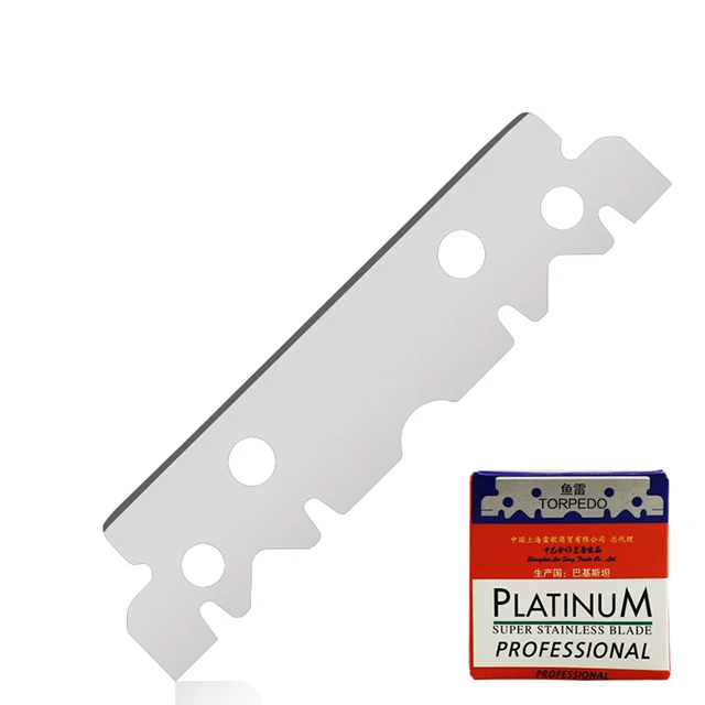 100 шт. одноразовых лезвий для бритвы с одной кромкой в коробке, мужские безопасные острые лезвия из нержавеющей стали