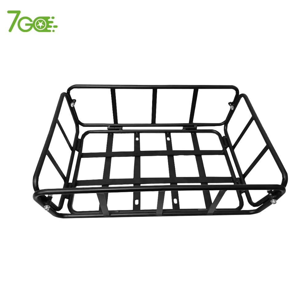 7Go High quality wholesale Electric bicycle ebike e bike accessories iron  hanging rear back basket