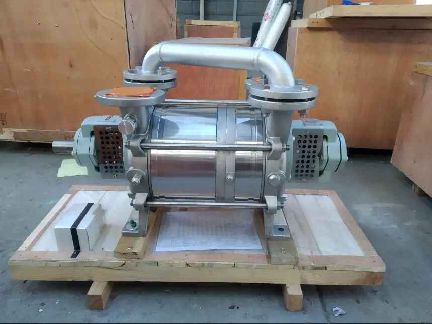DLV180 ring vacuum pump liquid ring roots vacuum unit dual stage duplex stainless steel or titanium material water ring pump