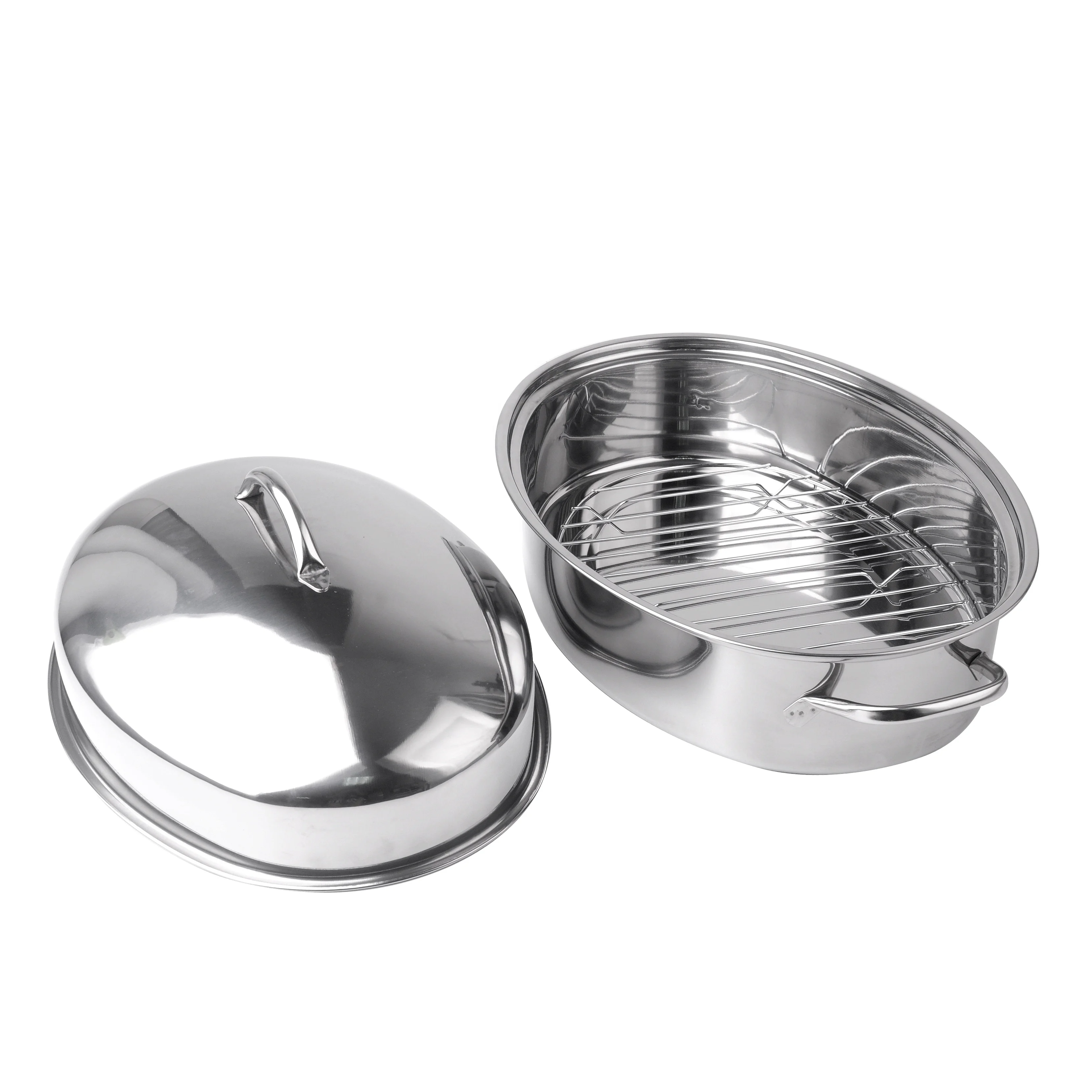 Chinese factory stainless steel cooking pot Sichuan casserole hot pot with cover