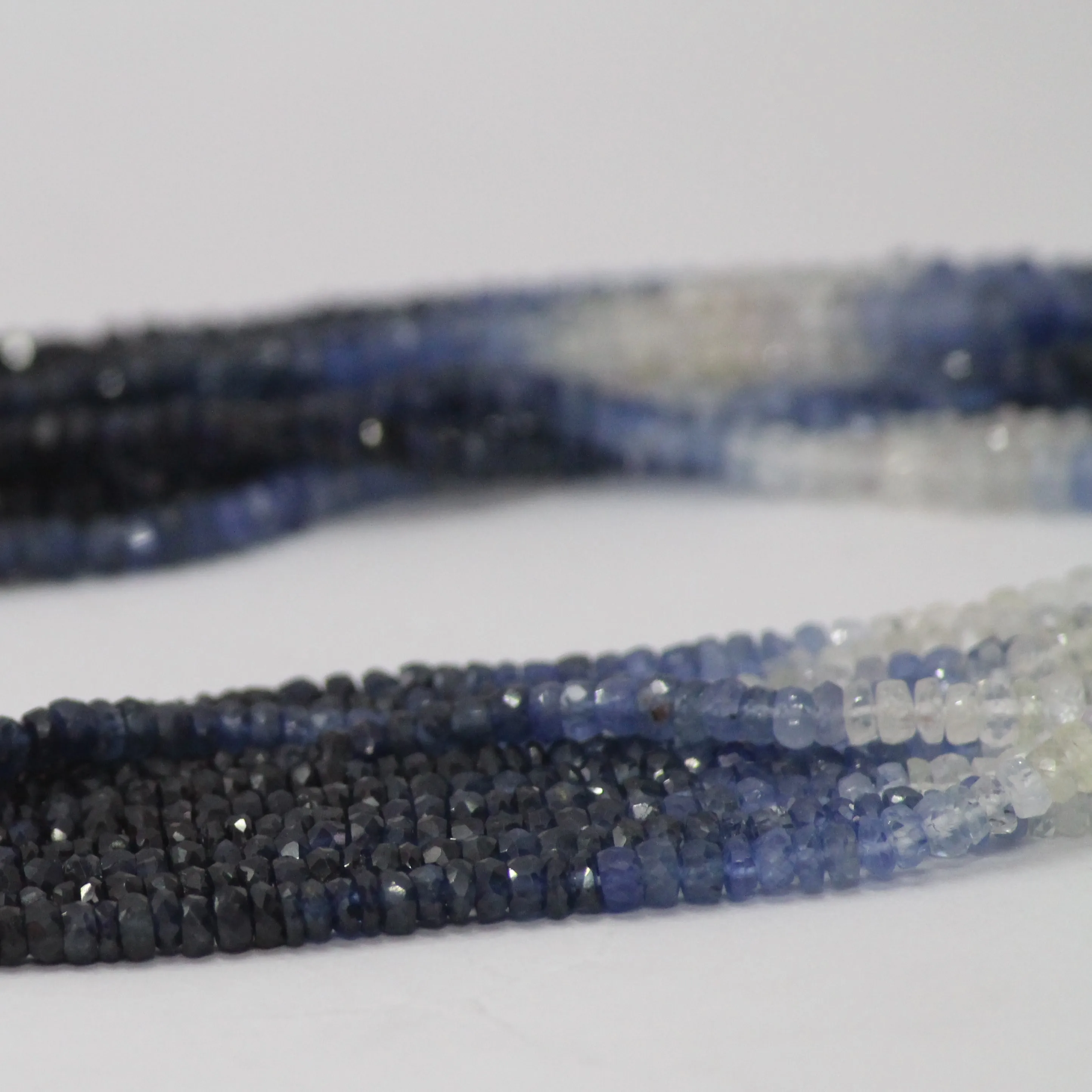 Natural Blue Sapphire Precious Stone Wholesale Beads Strand String for Jewelry Making Necklaces Bracelets Buy Bulk Supplier DIY