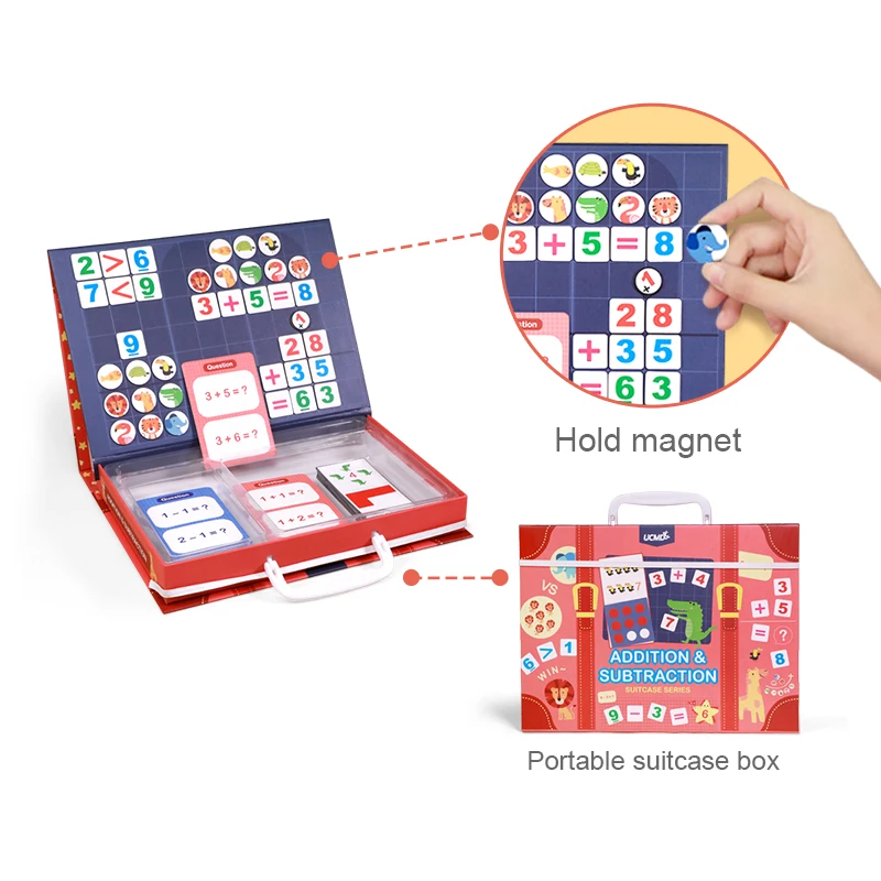 Customized Multi-function Counting Game Board Math Matching Cognition Educational Toy