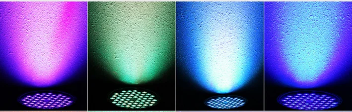 Звуковой активируемый ABS RGBW светодиодный сценический светильник Par Can Light DJ Вечеринка Свадебный луч освещения