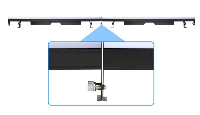 60W 90pcs RGB 3in1 LED Effect Light Bar Seamlessly Stackable DJ Light with Chasing Effects for DJ Stage Lighting Christmas Party