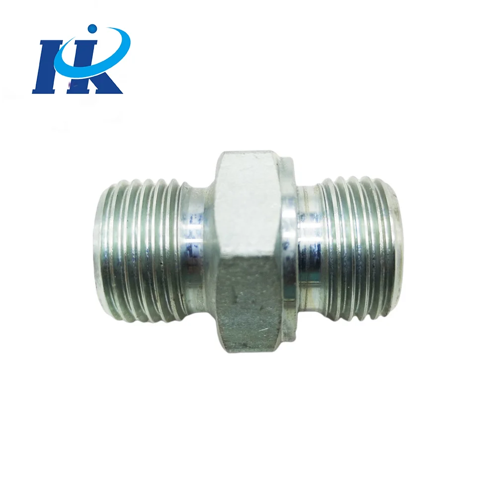 Carbon Steel Metric Male O RING straight Face Seal Adaptor 1E