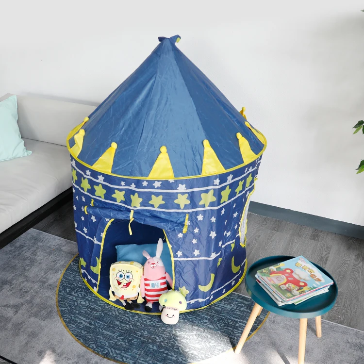 Indoor wholesale Cheap tents manufacturers children prince princess kid play castle tent
