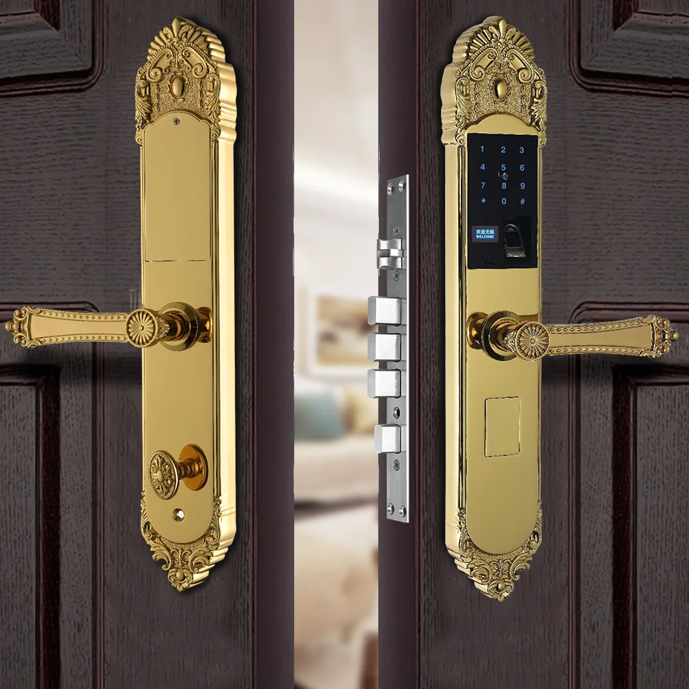 Factory manufacturer cerradura inteligente cheap home door lock fingerprint smart lock pin code