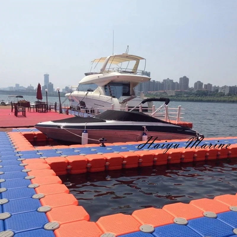 Factory direct sale jet ski dock floating bridge float dock platform used in boat docks