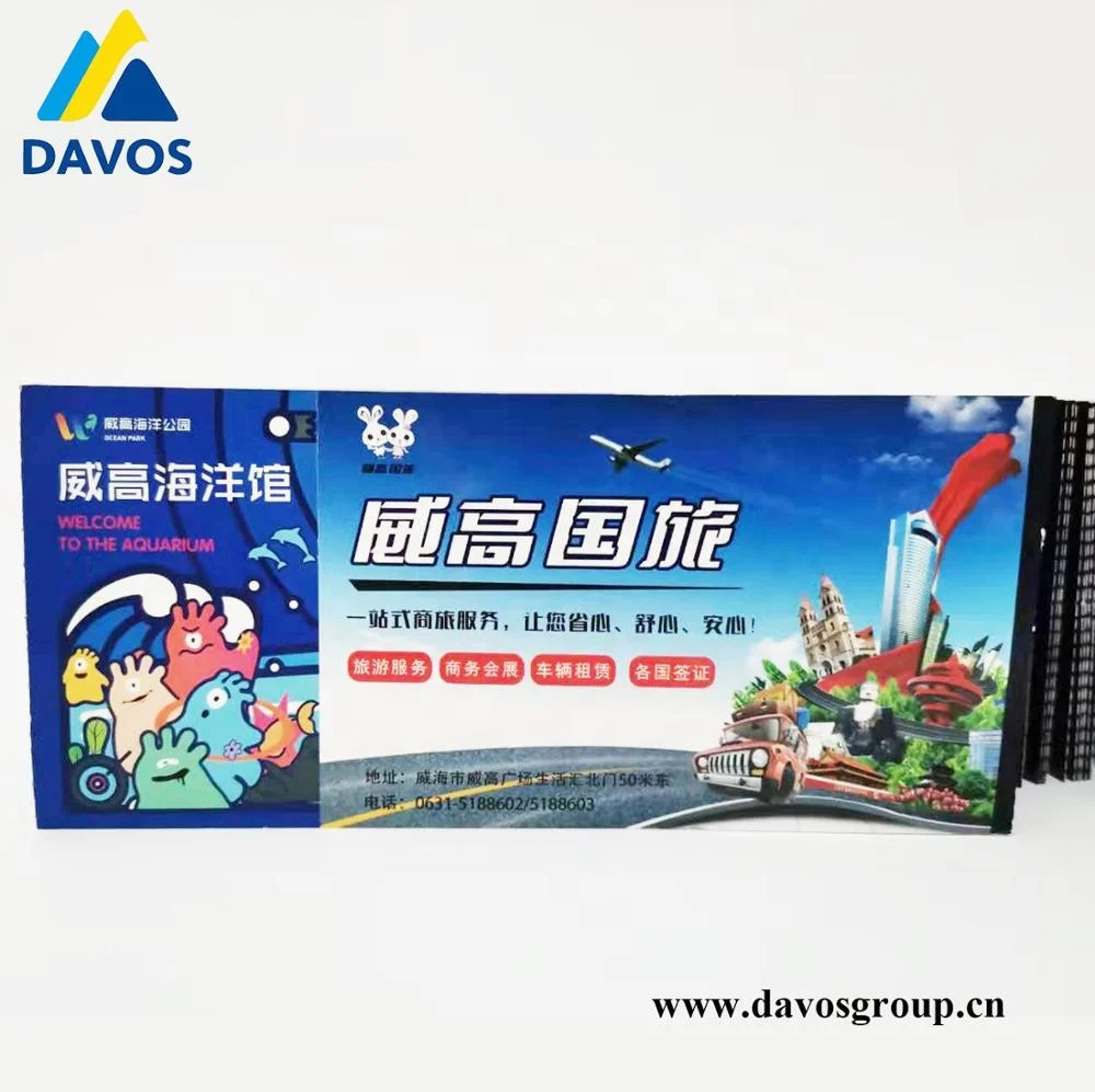 
Custom flight ticket airline thermal paper boarding pass, air fright tickets 