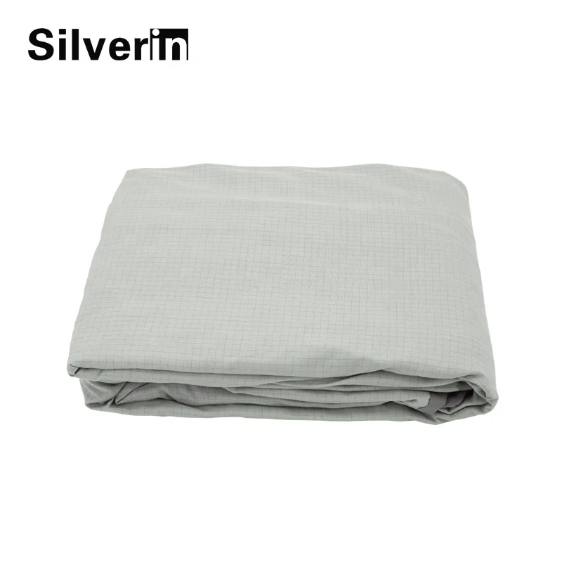 203x198x40 cm  Hot sale Silver fiber Earthing grounded fitted sleeping  bed sheet  with cord and plug