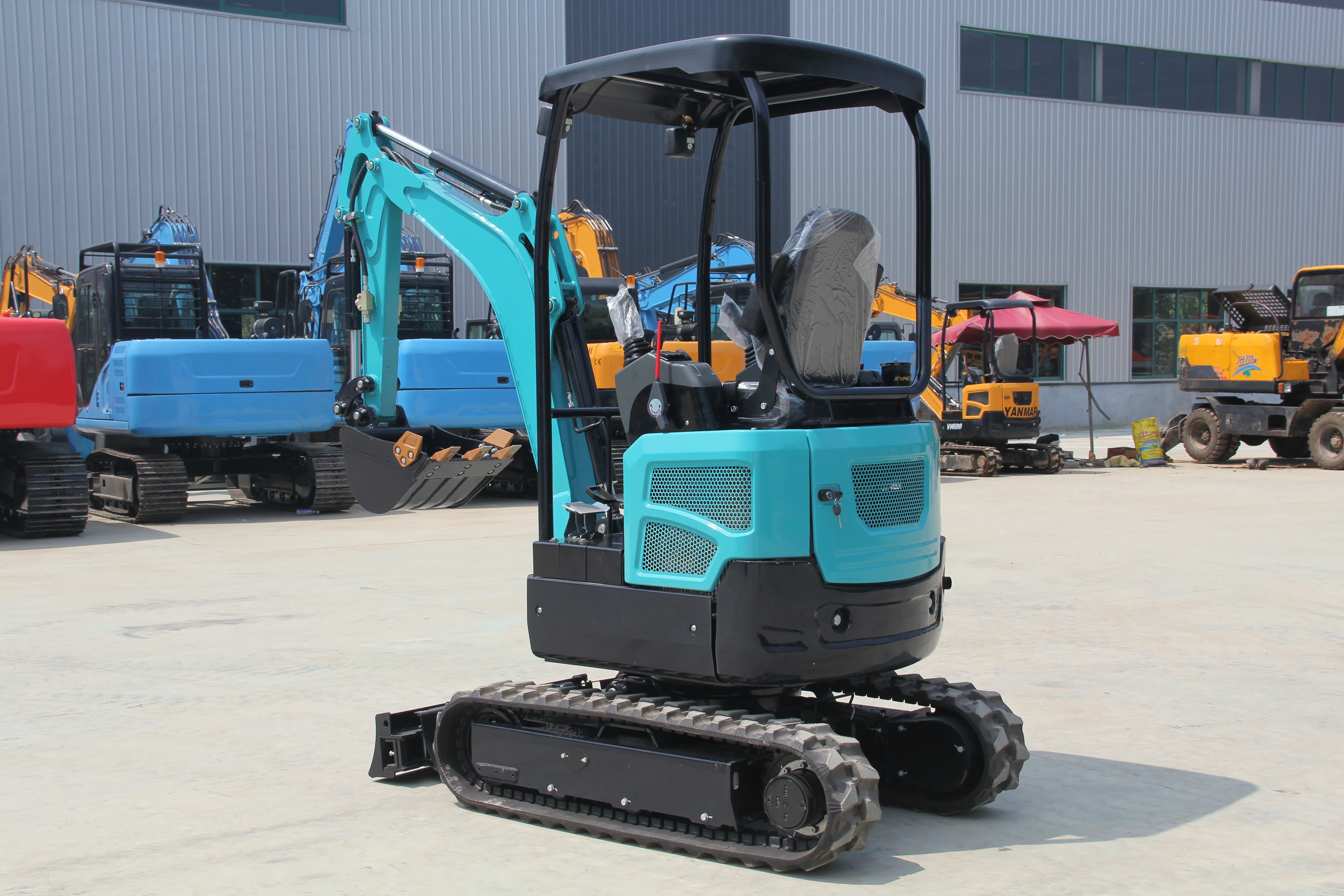 Free shipping cheap ce/EPA engine with cab small excavator 1.8 ton crawler excavator mini baager  2 ton excavaotors