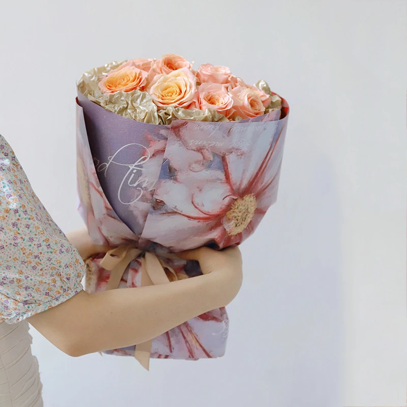 Yohpack Wholesale Packaging Materials Flower Shop diy Flower Wrapping Paper Wonderland Paper Wrapping For Bouquet