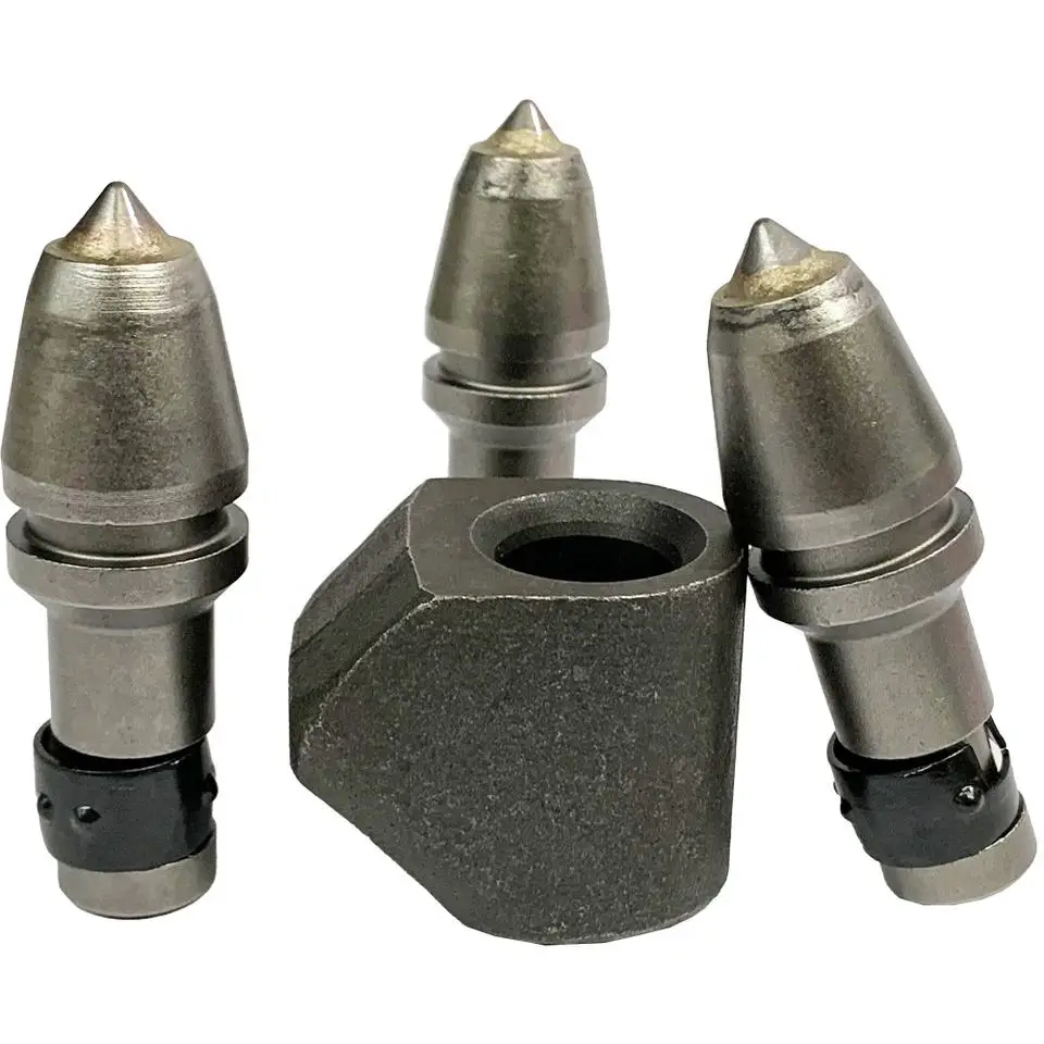 BTK70 auger teeth with tungsten carbide plates auger bucket teeth pilling foundation teeth with side blades rock drill picks