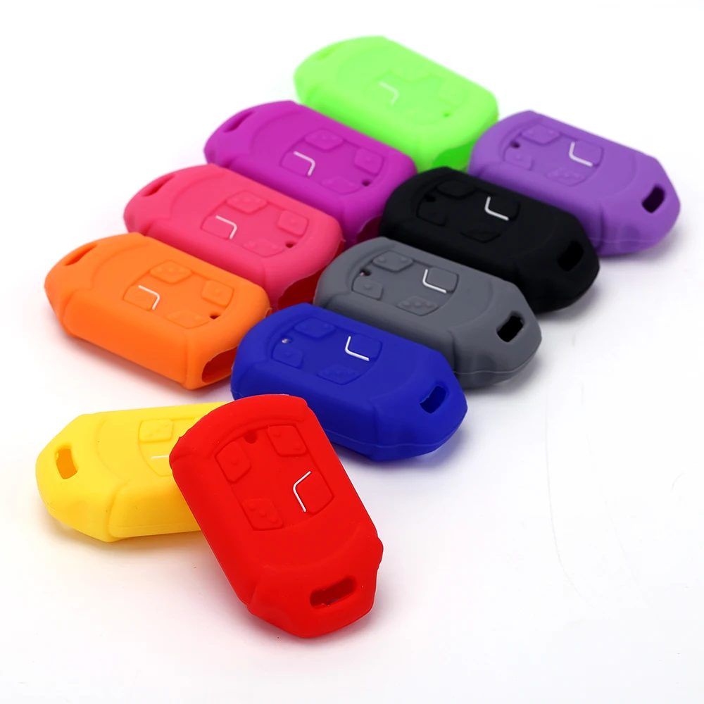 Hot Sale Replacement 4 Buttons Rubber Silicone Remote Control Key Fob Case Car Key Cover for Dacia Nova