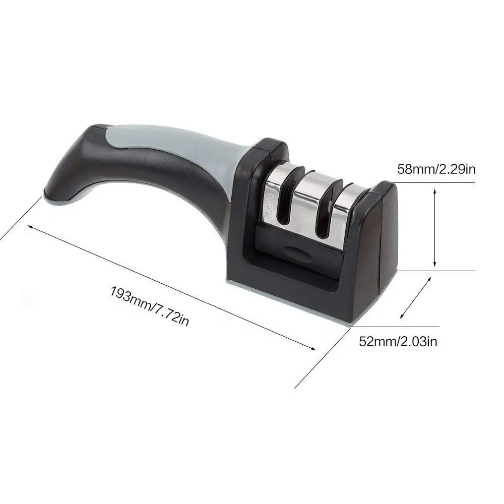 Household Portable Sharpening Tools Two Stages Tungsten Carbide Ceramic Knife Sharpener