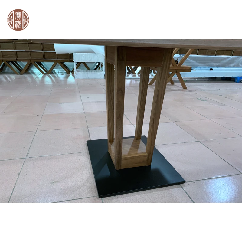 Walnut Wood Dining Table For Hotel Restaurant Wooden Table Manufacturer