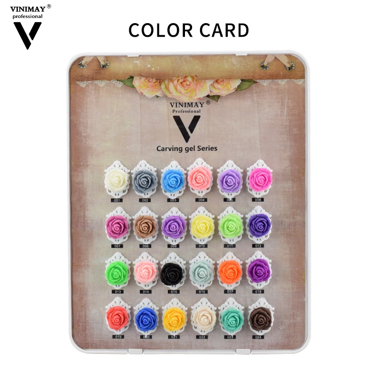 Vinimay 24 colors 7D private label multifunction nail carved gel uv gel